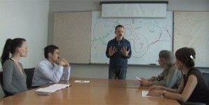 A still from the Boobquakes video